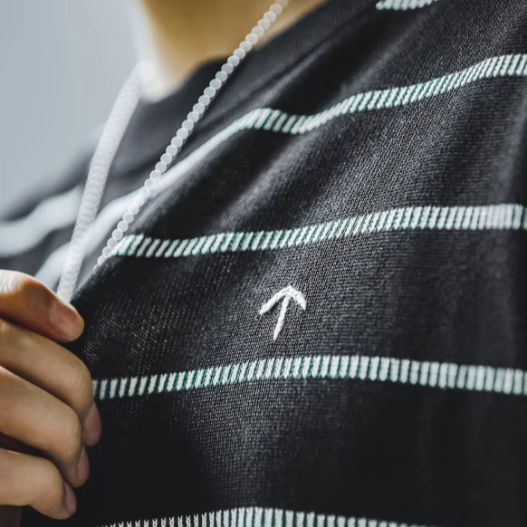 striped knit tee