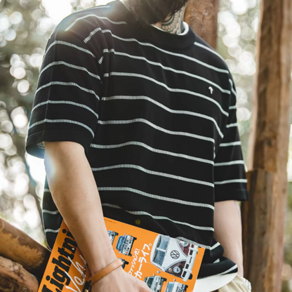 striped knit tee